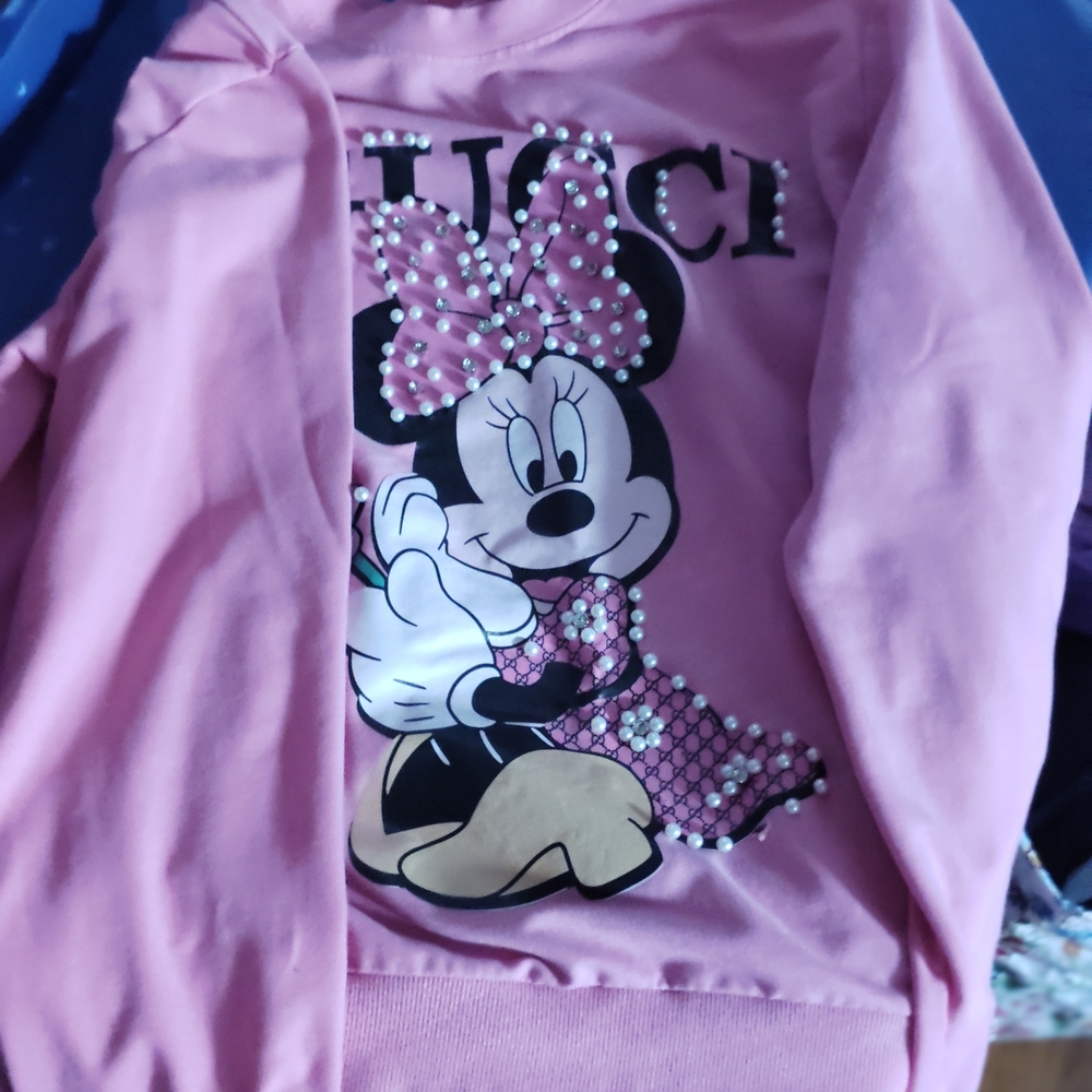 Pink Kids Shirt with Cartoon Design